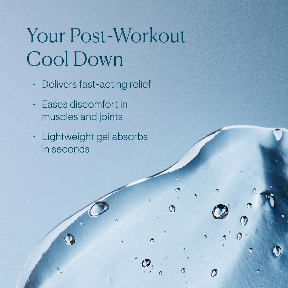 Elemis Instant Refreshing Gel applied on arm shows instant soothing sensation.