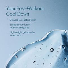 Elemis Instant Refreshing Gel applied on arm shows instant soothing sensation.