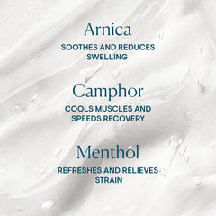 Elemis Instant Refreshing Gel on shoulders and neck demonstrates tension relief potential.
