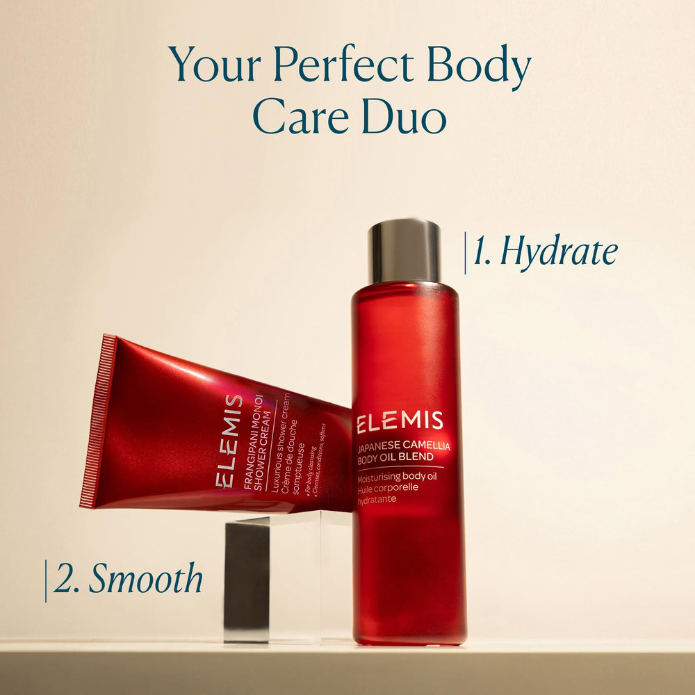 ELEMIS Camellia oil texture absorption on skin for a non greasy finish