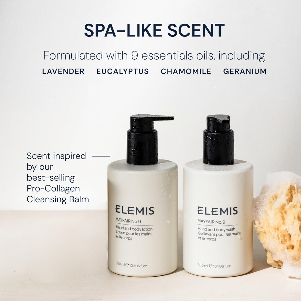 Elemis Mayfair No.9 bottle refill packaging showing eco-conscious design