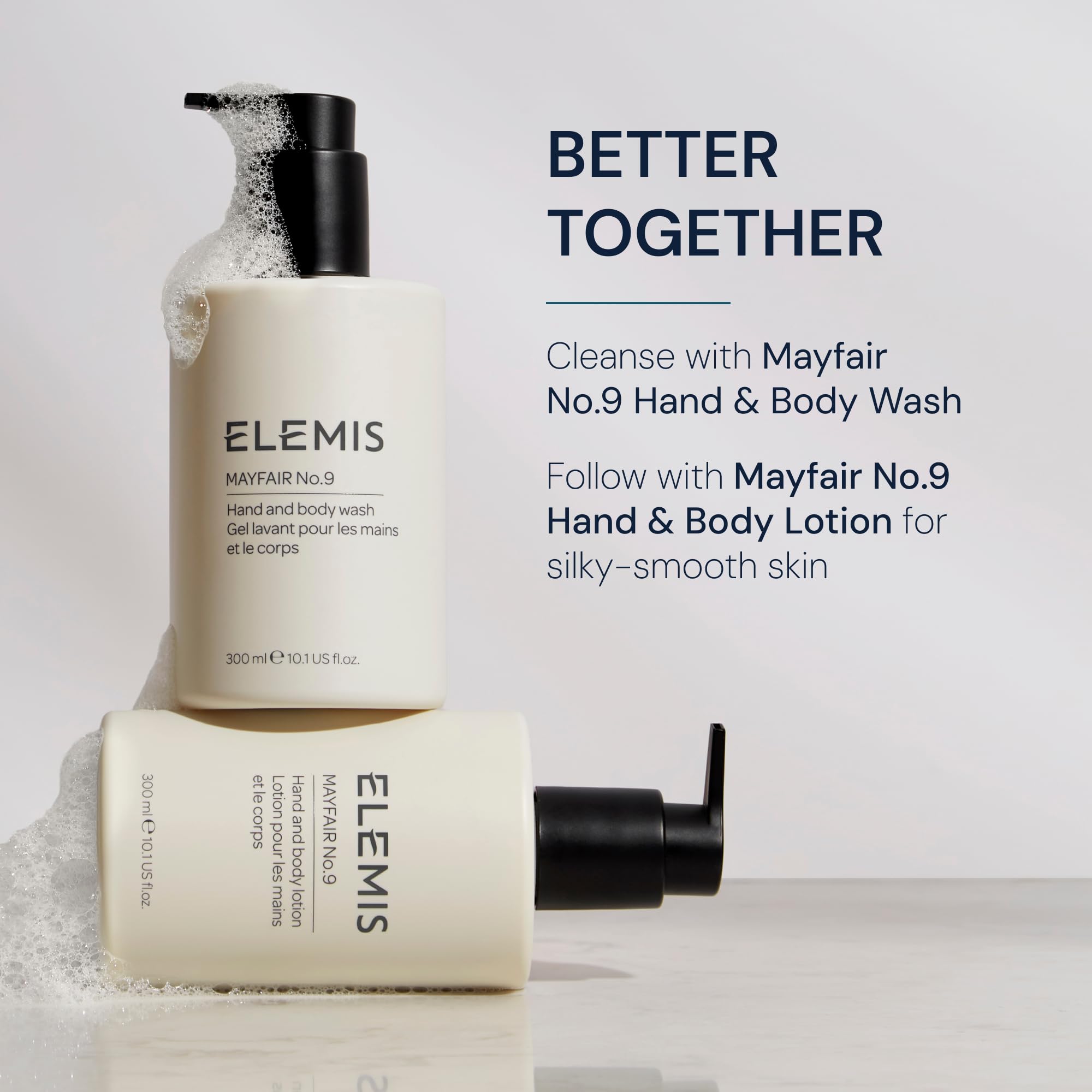 Elemis Mayfair No.9 foamy bubbles for satisfying lather