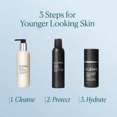 A simple morning routine with ELEMIS cream promoting firmer-feeling skin