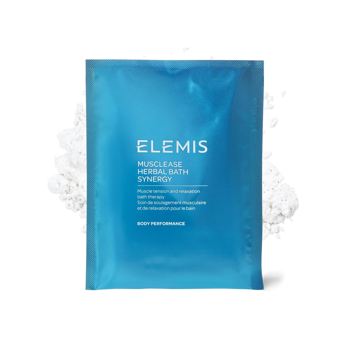 ELEMIS Musclease bath sachet packaging enables easy muscle relaxation routines