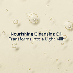 Texture swirl of Elemis Nourishing Omega-Rich Cleansing Oil evokes luxurious conditioning massage