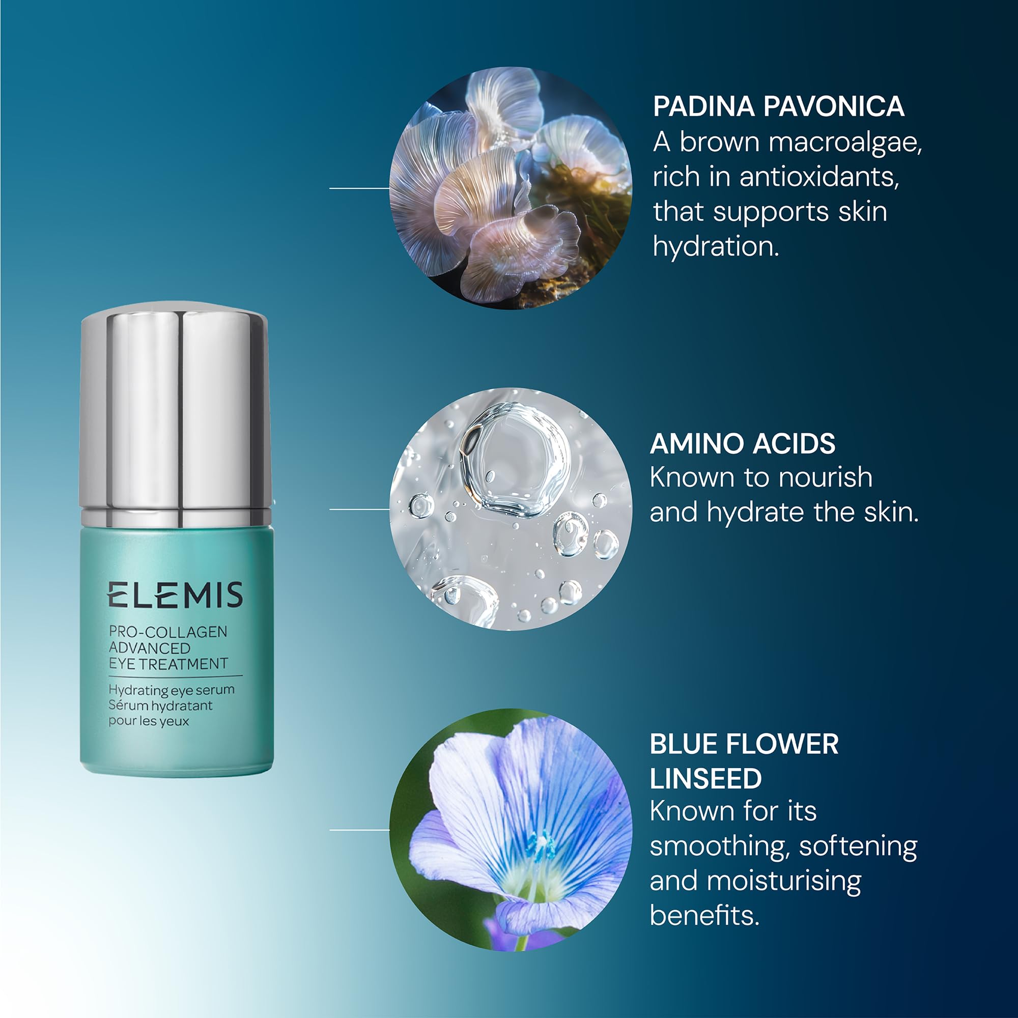 ELEMIS Padina Pavonica ingredient closeup emphasizes toning and suppleness potential