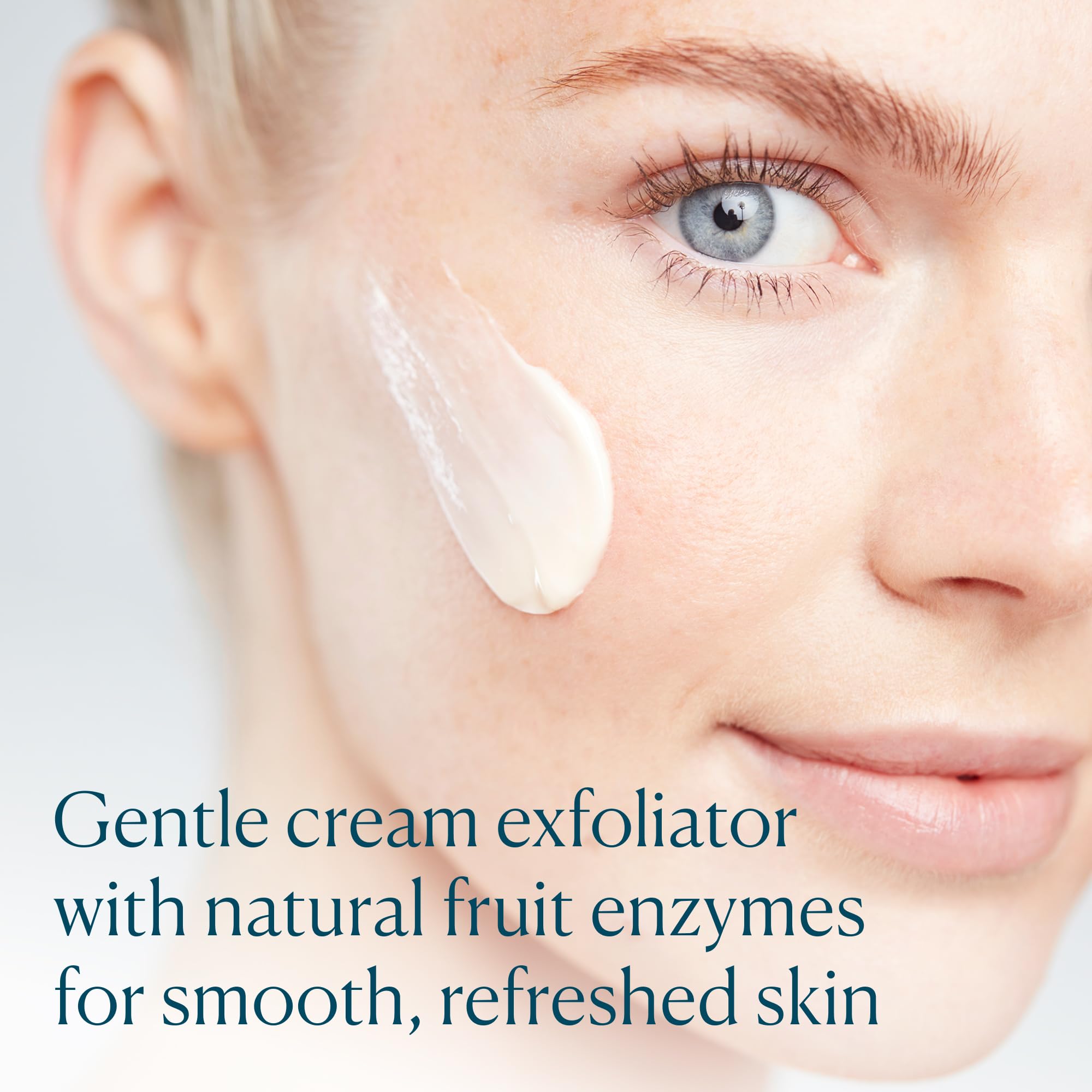 ELEMIS Papaya Enzyme Peel cream texture swirls on skin for smooth, revitalized radiance
