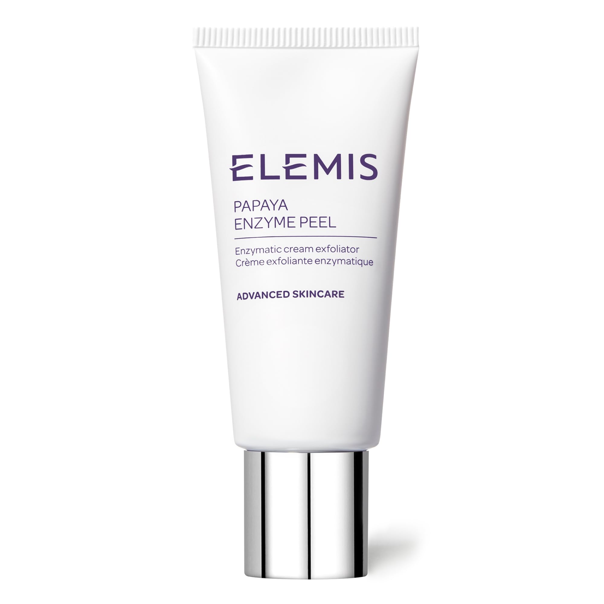 ELEMIS Papaya Enzyme Peel jar closeup showing creamy exfoliation for gentle renewal