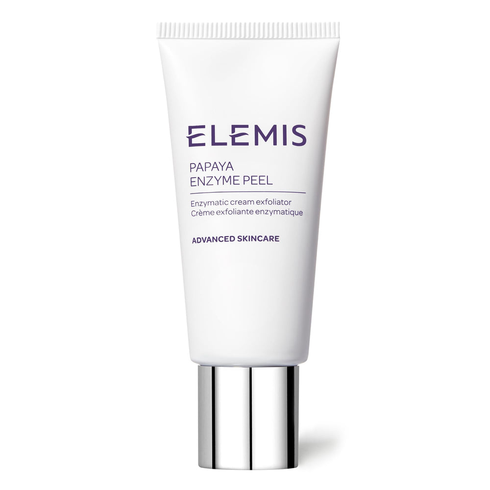 ELEMIS Papaya Enzyme Peel jar closeup showing creamy exfoliation for gentle renewal