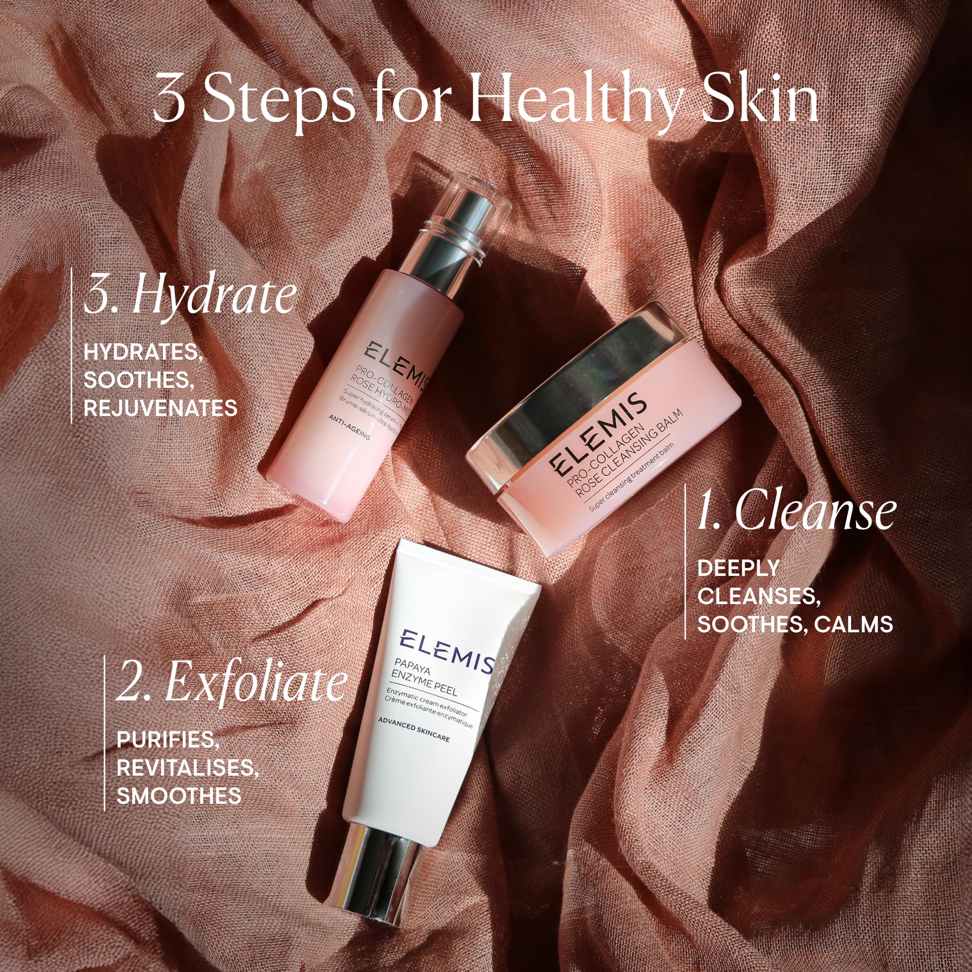 ELEMIS Papaya Enzyme Peel enriched with vitamin E for antioxidant protection and softening