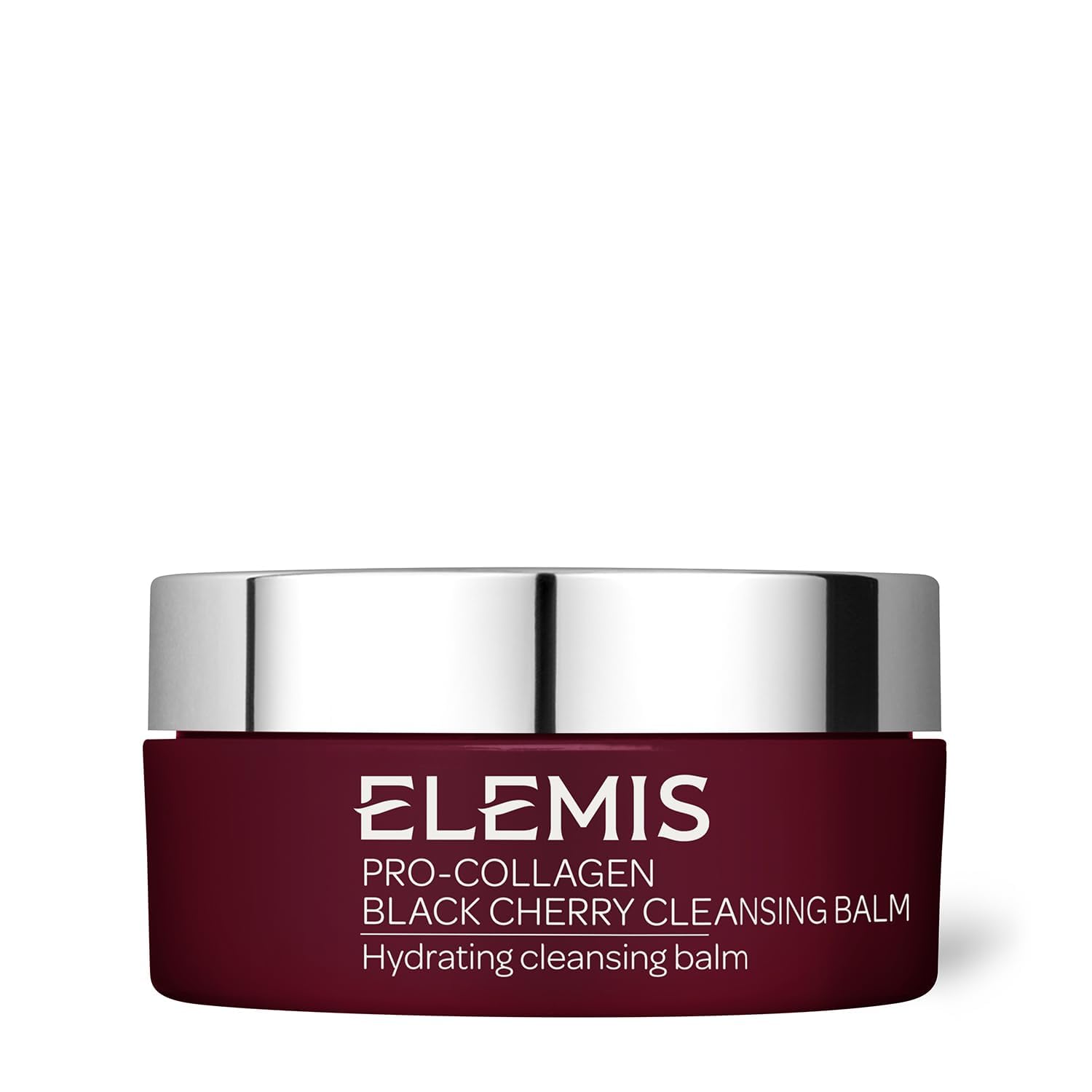 ELEMIS Pro-Collagen Black Cherry Cleansing Balm jar closeup for gentle makeup removal