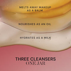ELEMIS balm rinsed with damp cloth for clean, residue-free finish