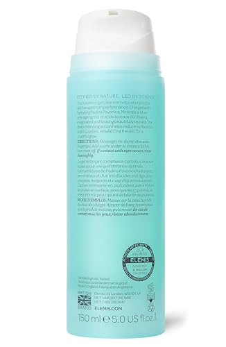 ELEMIS Pro-Collagen Energising Marine Cleanser gel swirl illustrating refreshing, purifying action for refreshed skin.