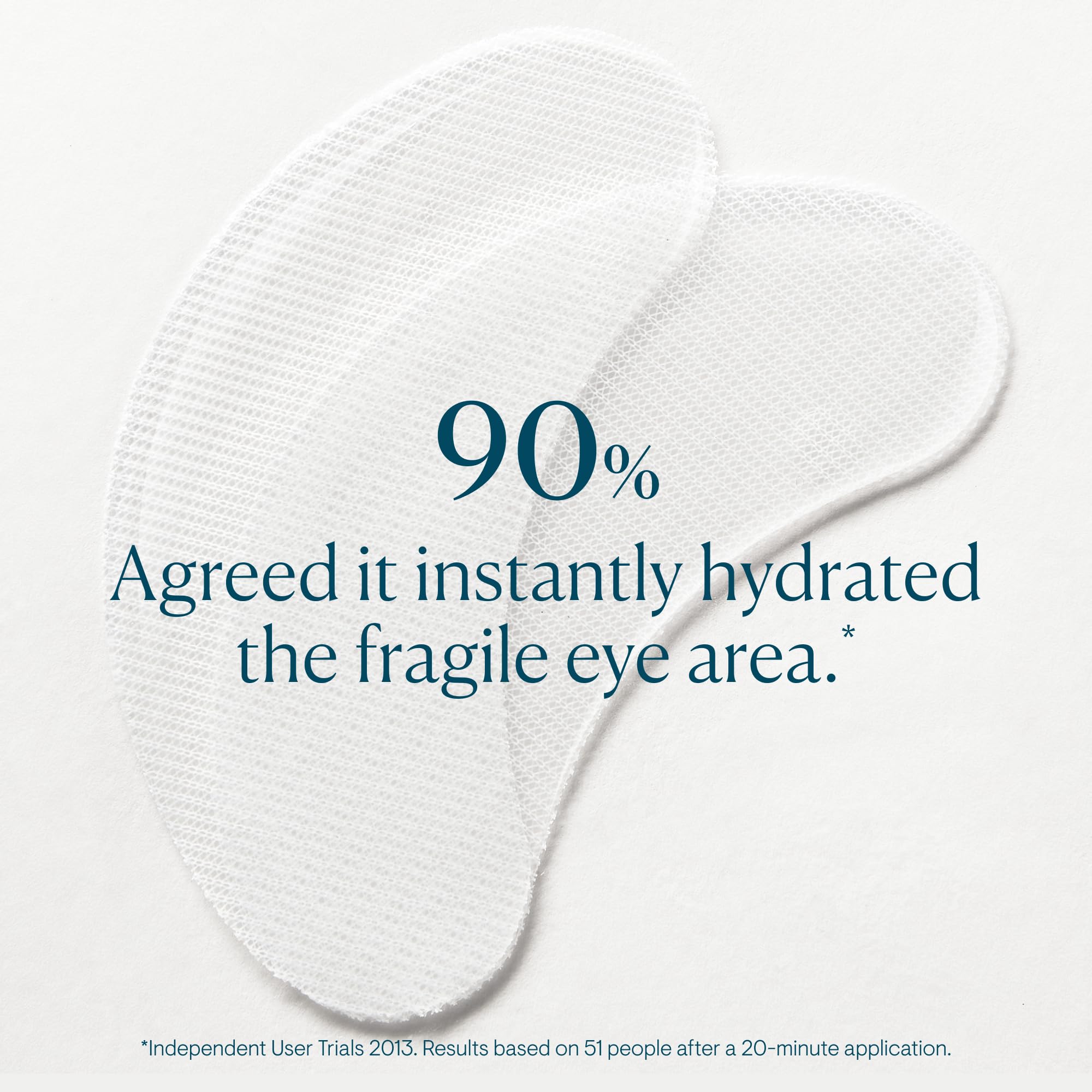 Close-up of the mask in use during a 20-minute hydrating session.