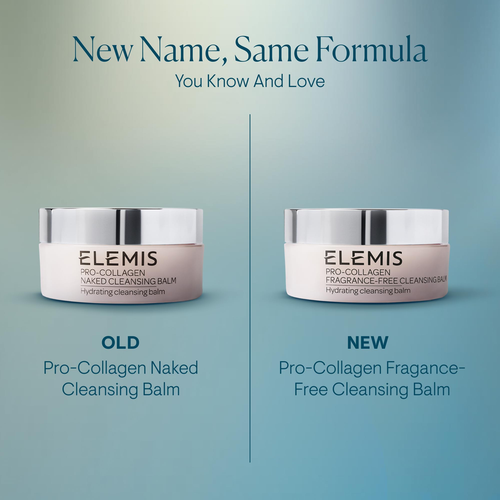 Elemis Pro-Collagen fragrance-free balm texture swatch showing silky melt-on skin application.