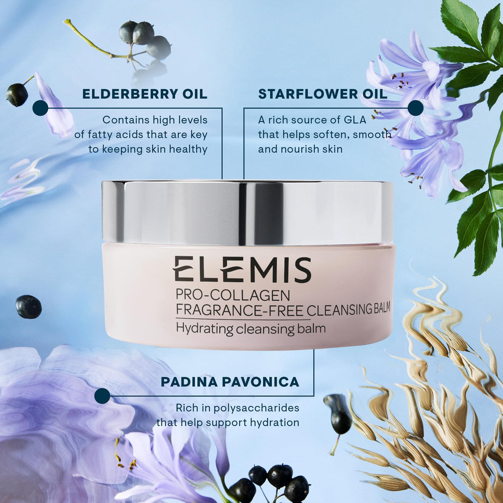 Elemis Pro-Collagen fragrance-free packaging image highlighting simple, elegant design.