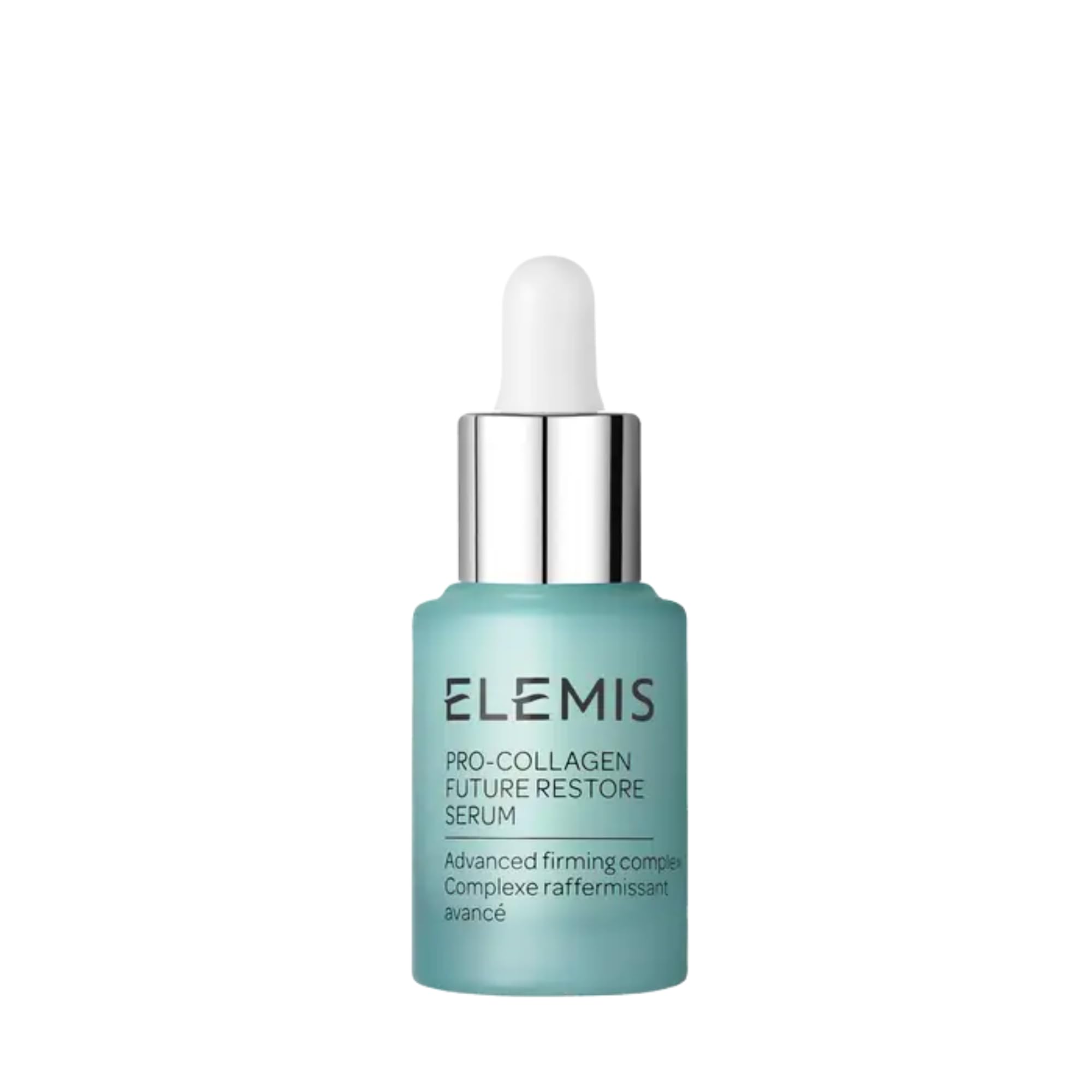 ELEMIS Pro-Collagen Future Restore Serum bottle ready for daily anti-aging care.