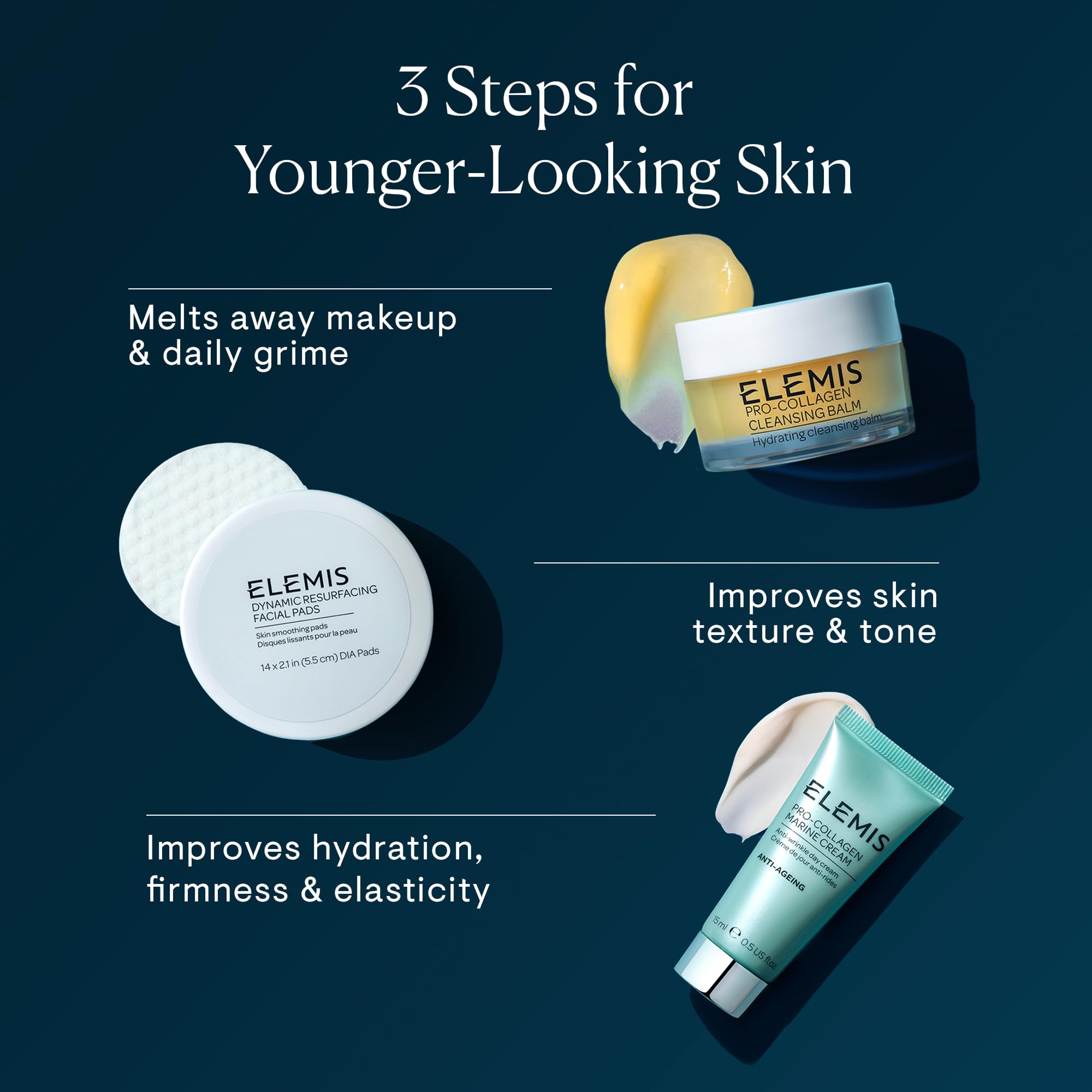 ELEMIS Pro-Collagen Marine Cream packaging on table display