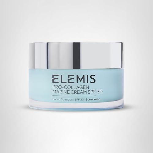 Elemis Pro-Collagen Marine Cream SPF30 swirl demonstrating fast-absorbing moisture.