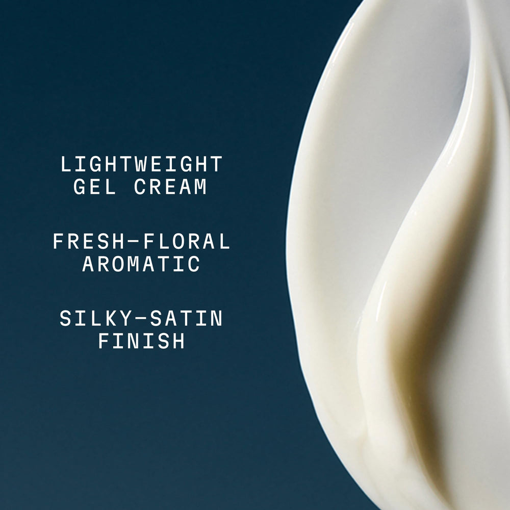 ELEMIS Pro-Collagen Marine Cream texture swatch demonstrates a light gel-cream blend.