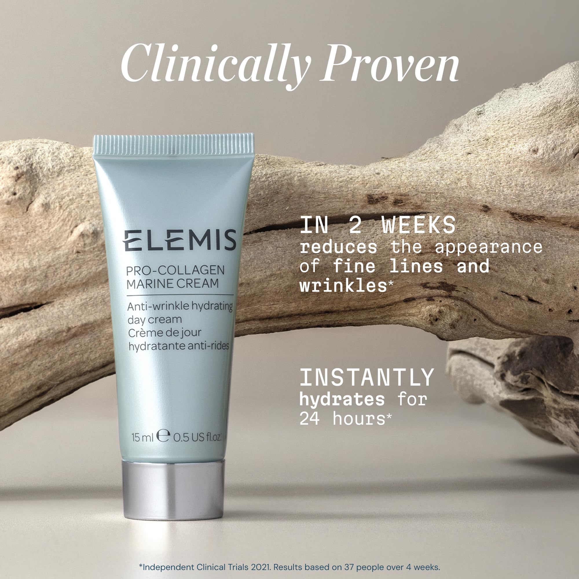 ELEMIS Pro-Collagen Marine Cream texture swirl showing creamy finish