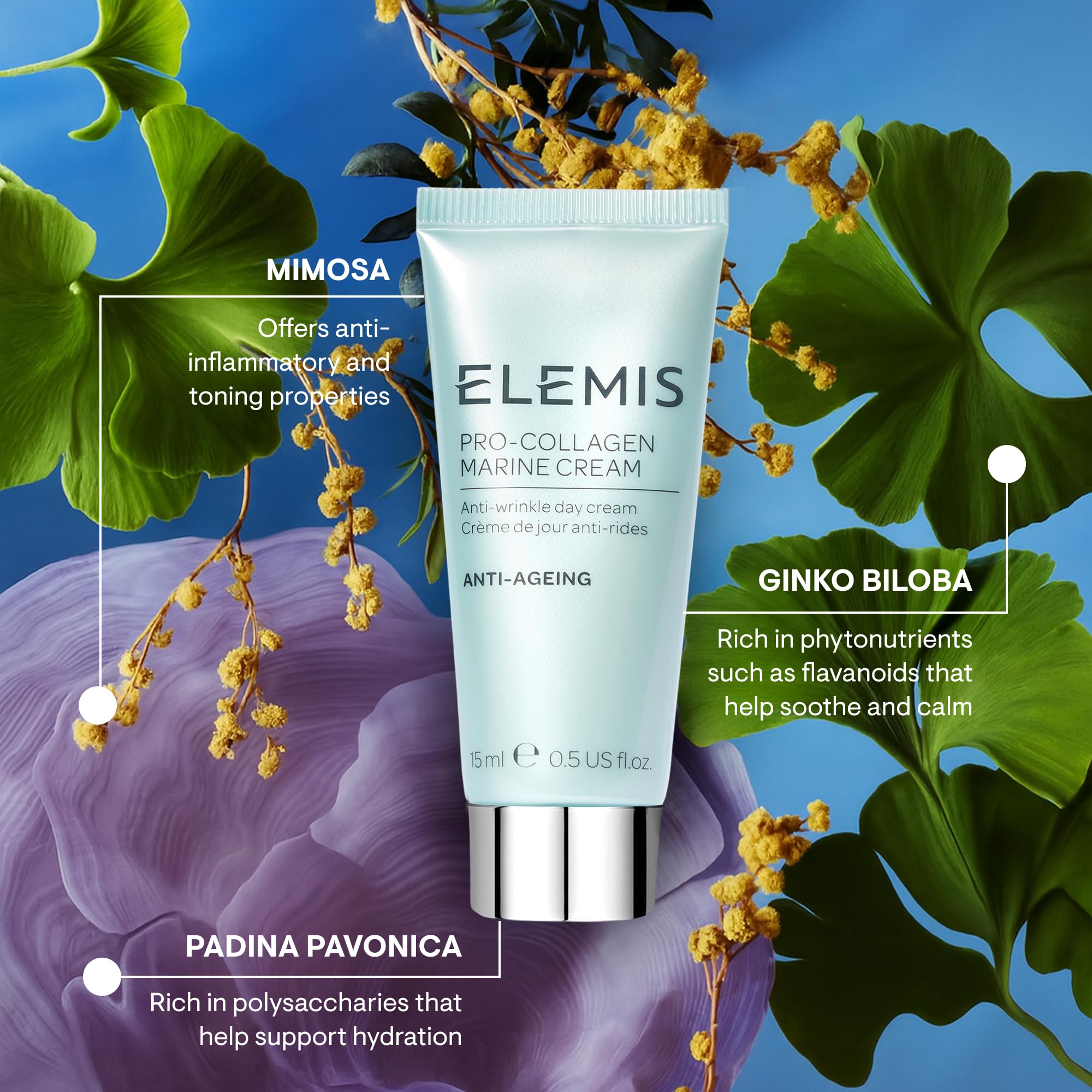 ELEMIS Pro-Collagen Marine Cream travel-size display hint