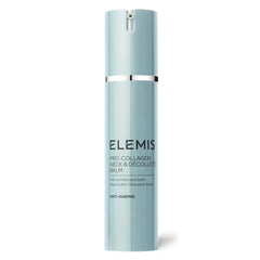 ELEMIS Pro-Collagen Neck & Décolleté Balm jar with rich texture for firmer-looking skin.