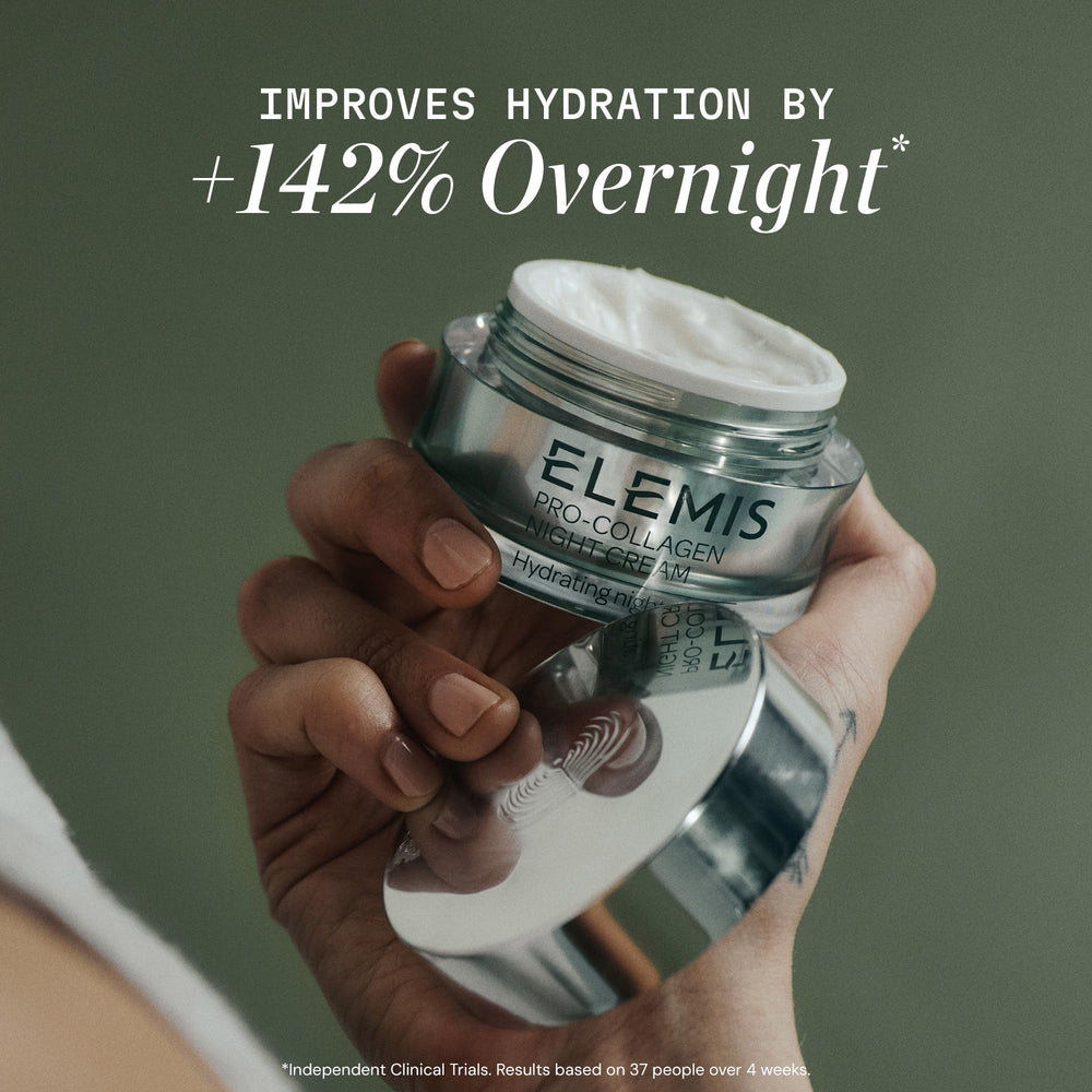 Ingredients graphic highlighting marine actives in ELEMIS Pro-Collagen Night Cream.