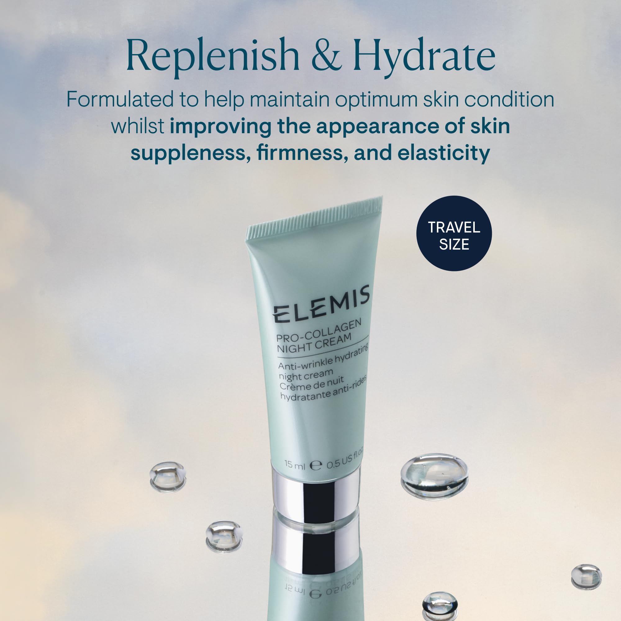 ELEMIS Pro-Collagen Night Cream overnight glow suggests waking radiance