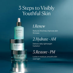Elemis Pro-Collagen Overnight Matrix application motion illustrating night-time skincare ritual