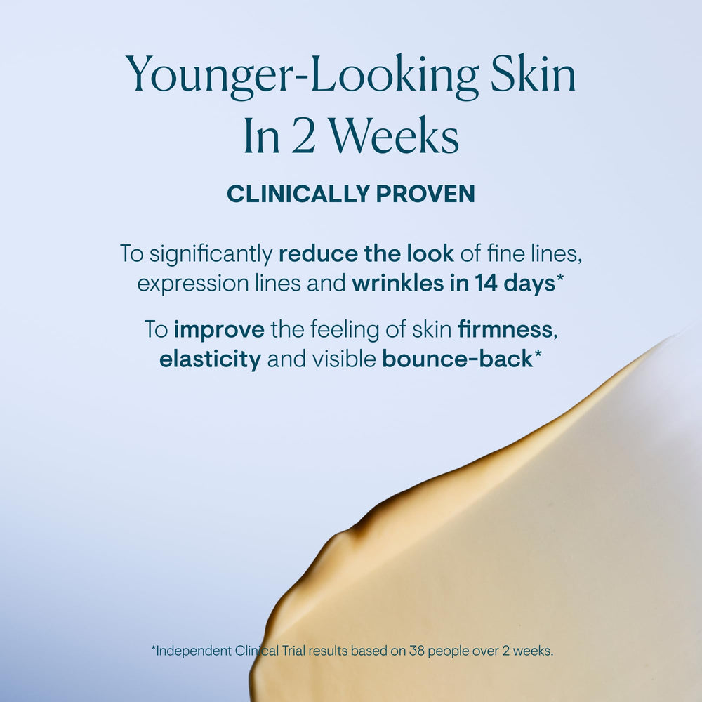Elemis Pro-Collagen Overnight Matrix cream swirl on hand shows rich texture for smoother skin
