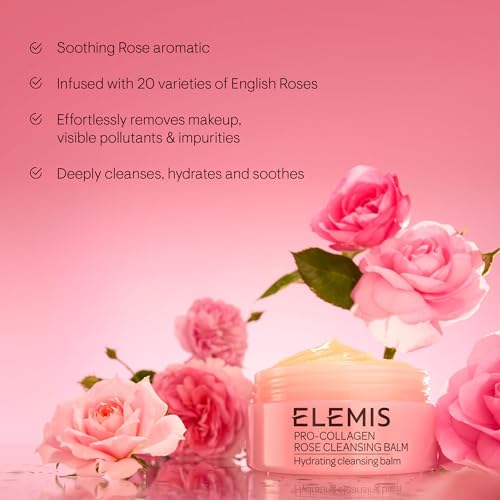 Elemis Pro-Collagen Rose Cleansing Balm removing waterproof makeup and sunscreen