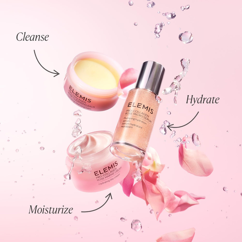 ELEMIS Pro-Collagen Rose Micro Serum glow on skin after application