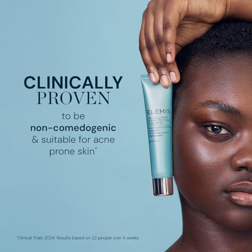 Elemis Pro-Collagen SPF 50 close-up reveals smooth, hydrating texture.
