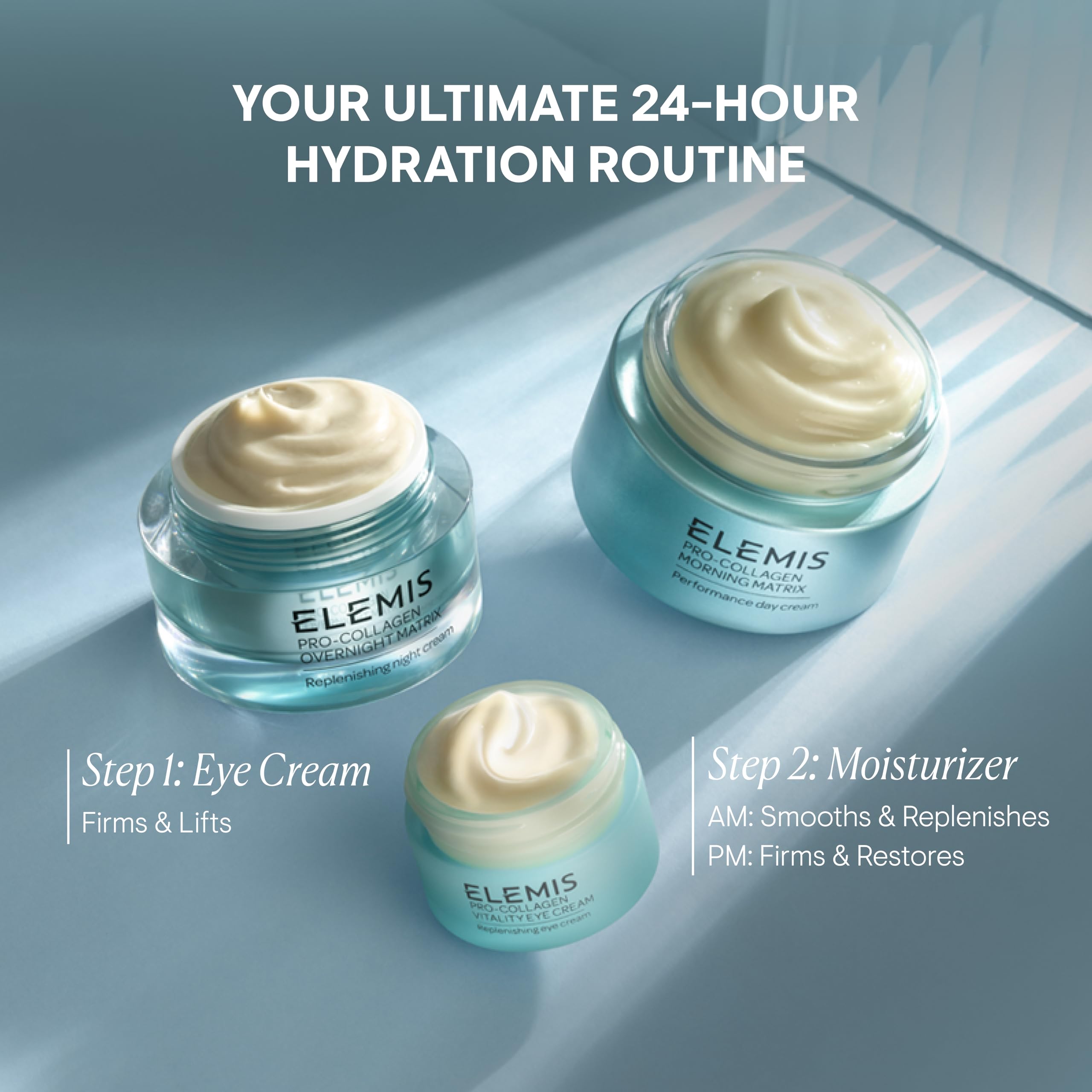 ELEMIS Pro-Collagen Vitality Eye Cream texture displayed for quick absorption