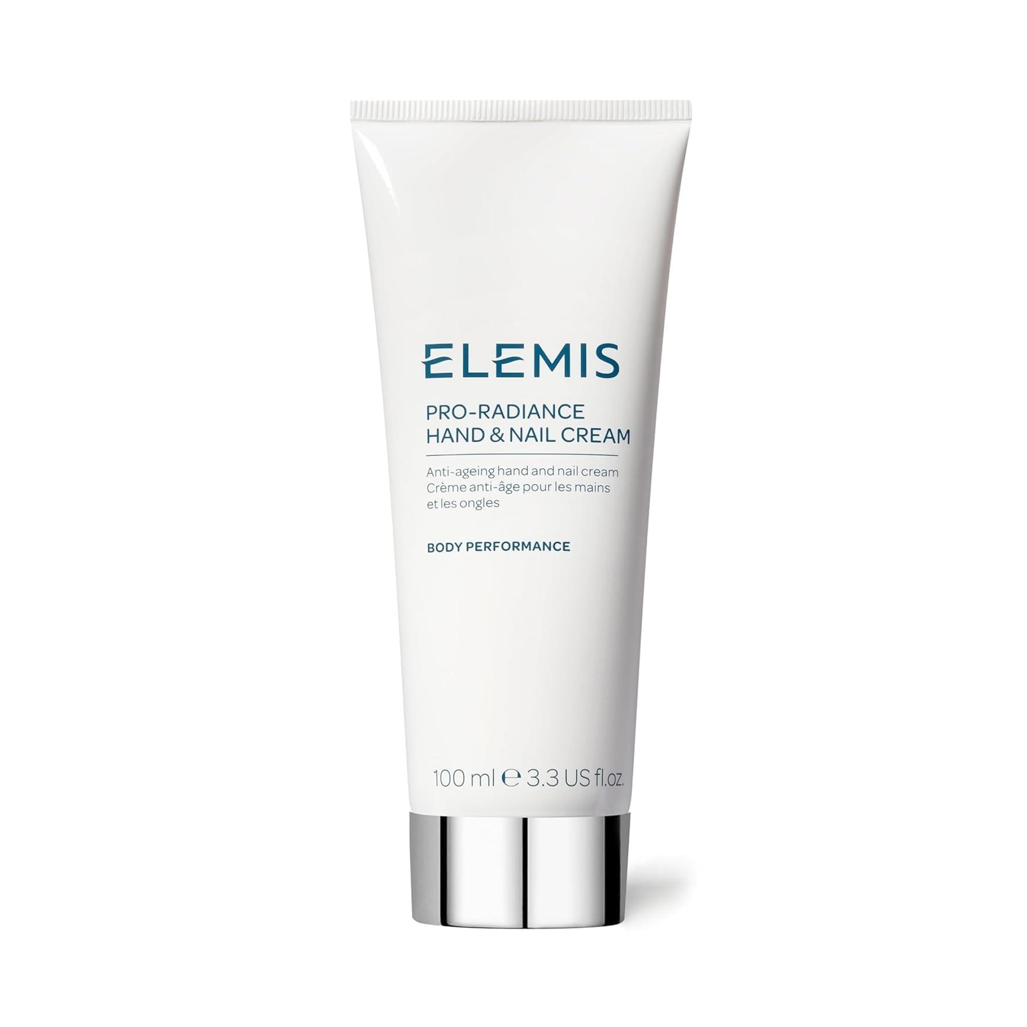 ELEMIS Pro-Radiance hand-nail-cream tube close-up for nourished hands