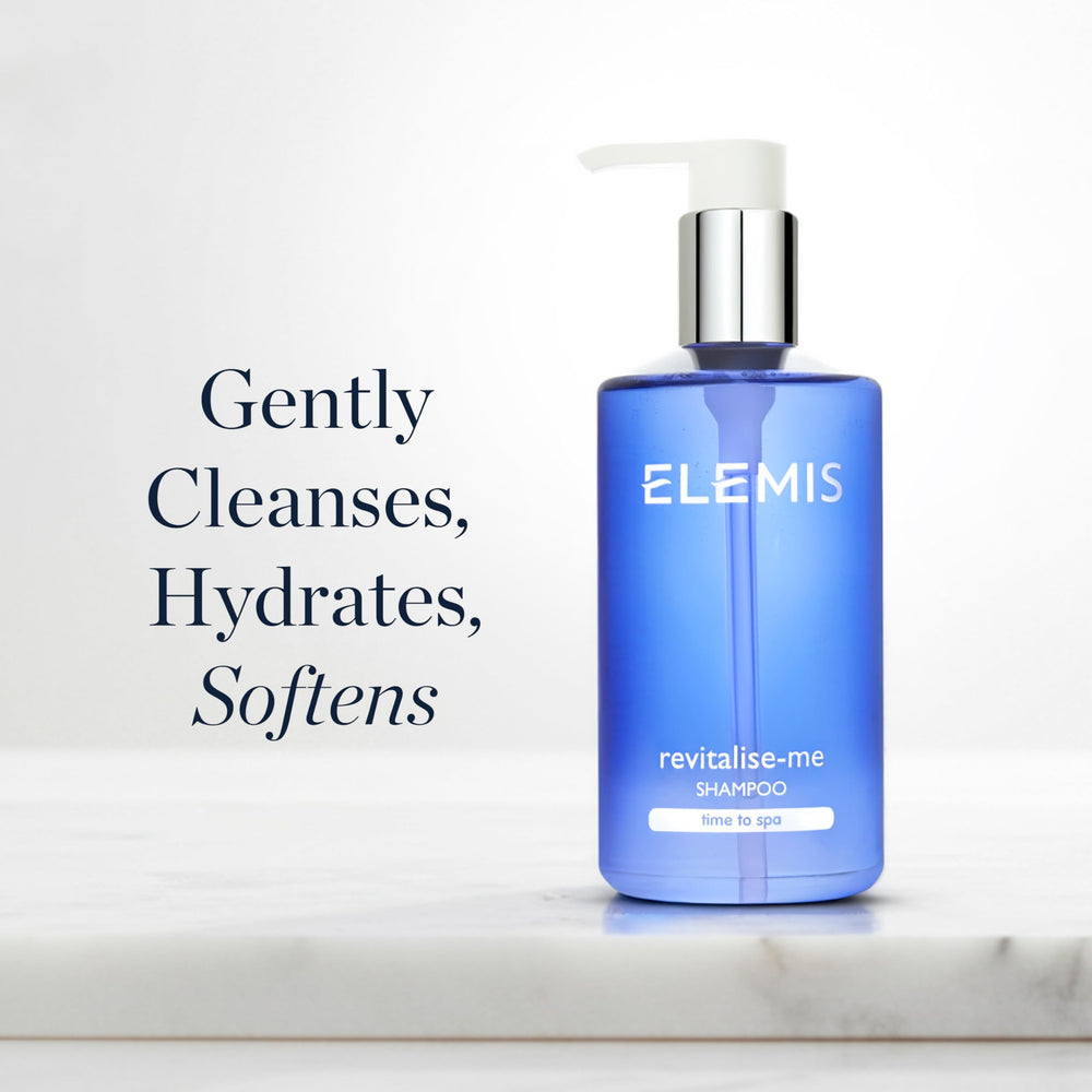 ELEMIS Revitalize-Me Shampoo neroli aroma close-up highlights spa-like scent for refreshing hair