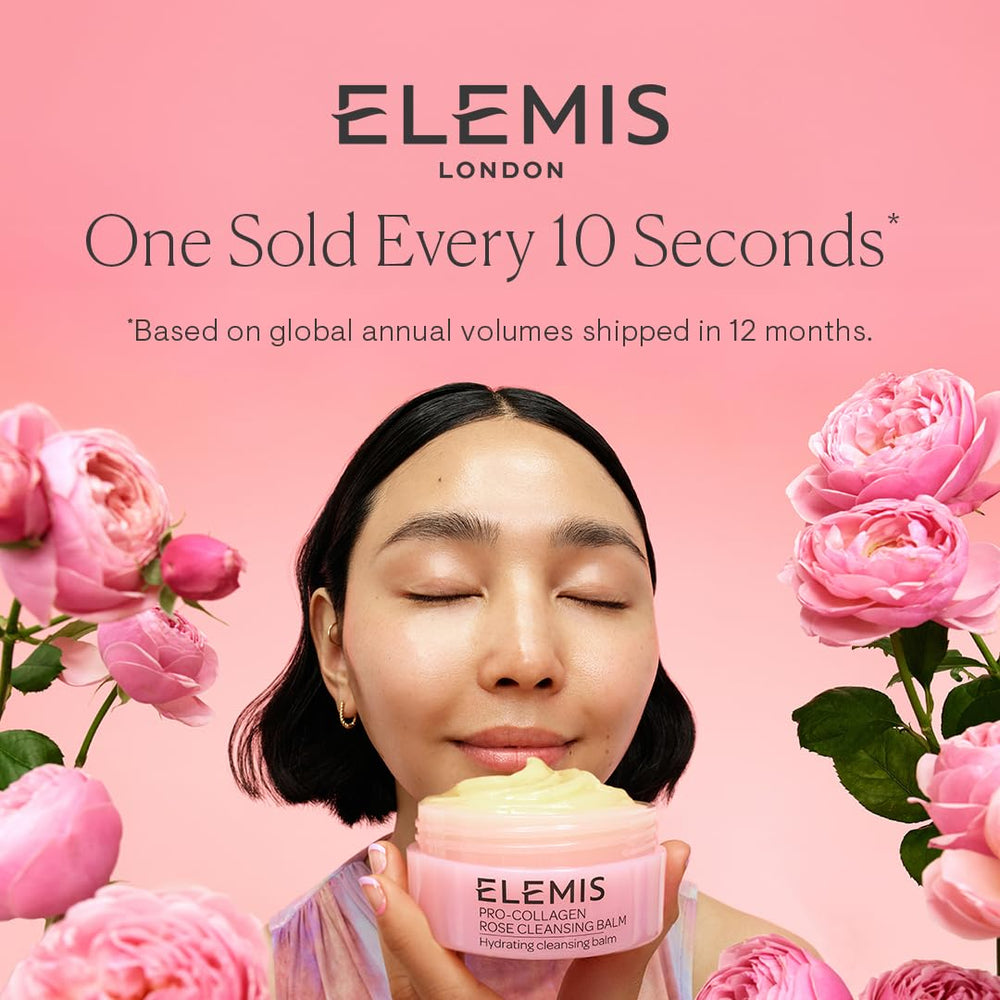 Elemis Pro-Collagen Rose Cleansing Balm ingredient view rose elderberry oils nourishing cleanse