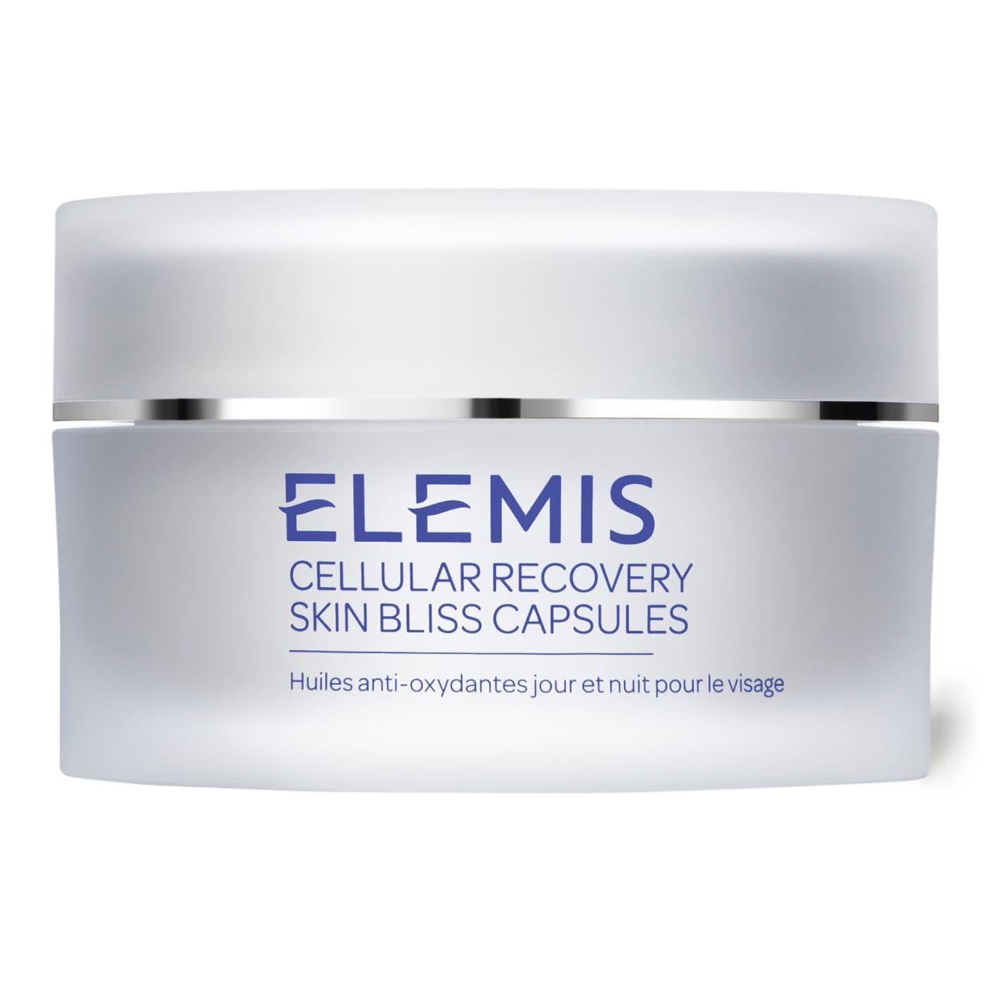 ELEMIS Skin Bliss Capsules packaging showcases antioxidant skincare for daily protection.