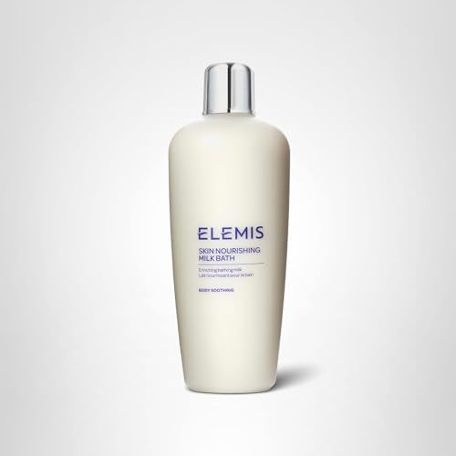ELEMIS Skin Nourishing Milk Bath baby-friendly scene illustrates family skincare suitability.