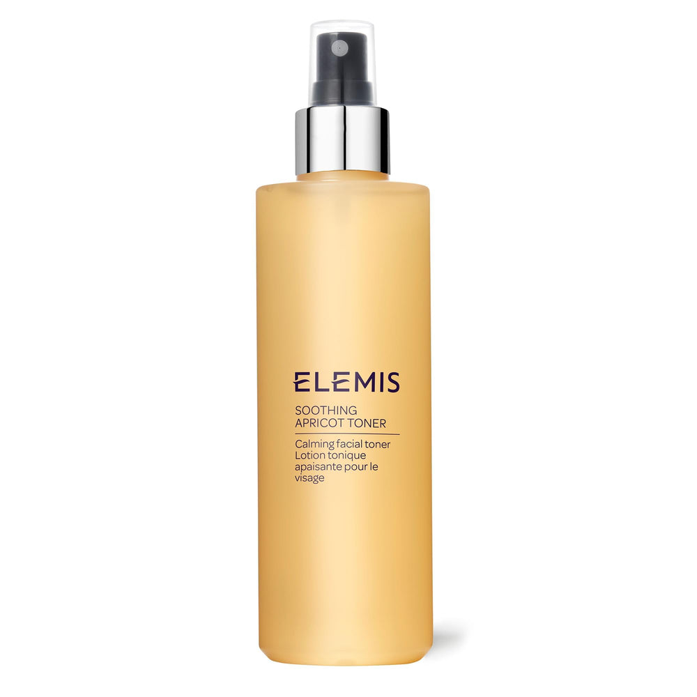 ELEMIS Soothing Apricot Toner bottle close-up for gentle refresh