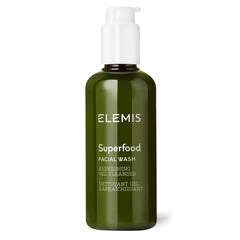 Elemis Superfood Facial Wash bottle pump delivers a refreshing cleanse for balanced skin