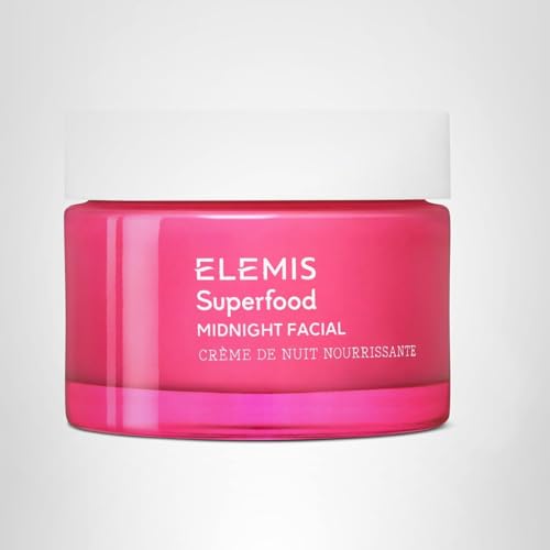 ELEMIS Superfood Midnight Facial creamy gel-cream texture with glow-enhancing effect.