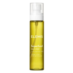 ELEMIS Superfood Multi Mist bottle captures hero hydration for a glowing, refreshed complexion.