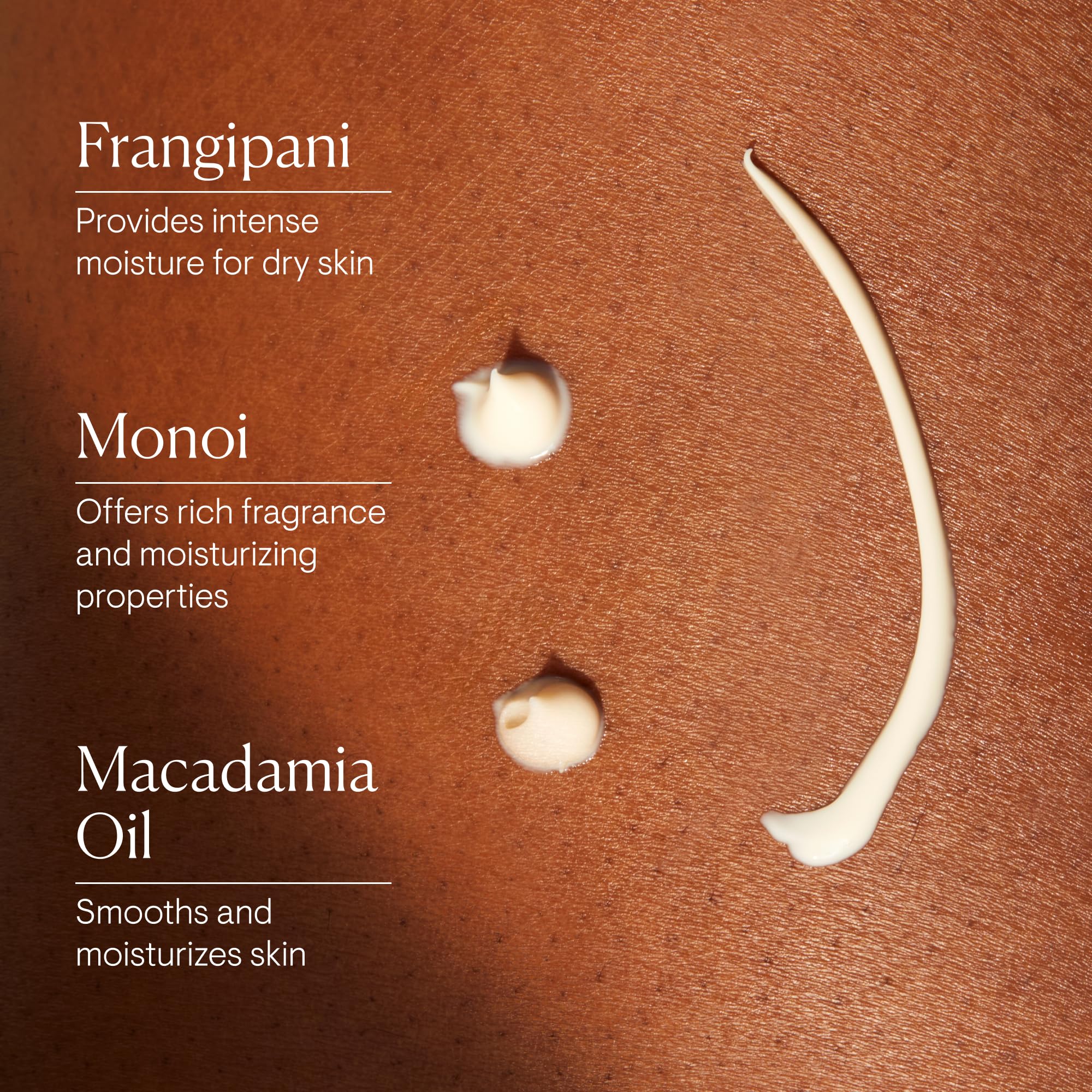 Tahitian Monoi oil with Frangipani flowers from ELEMIS for exotic fragrance.
