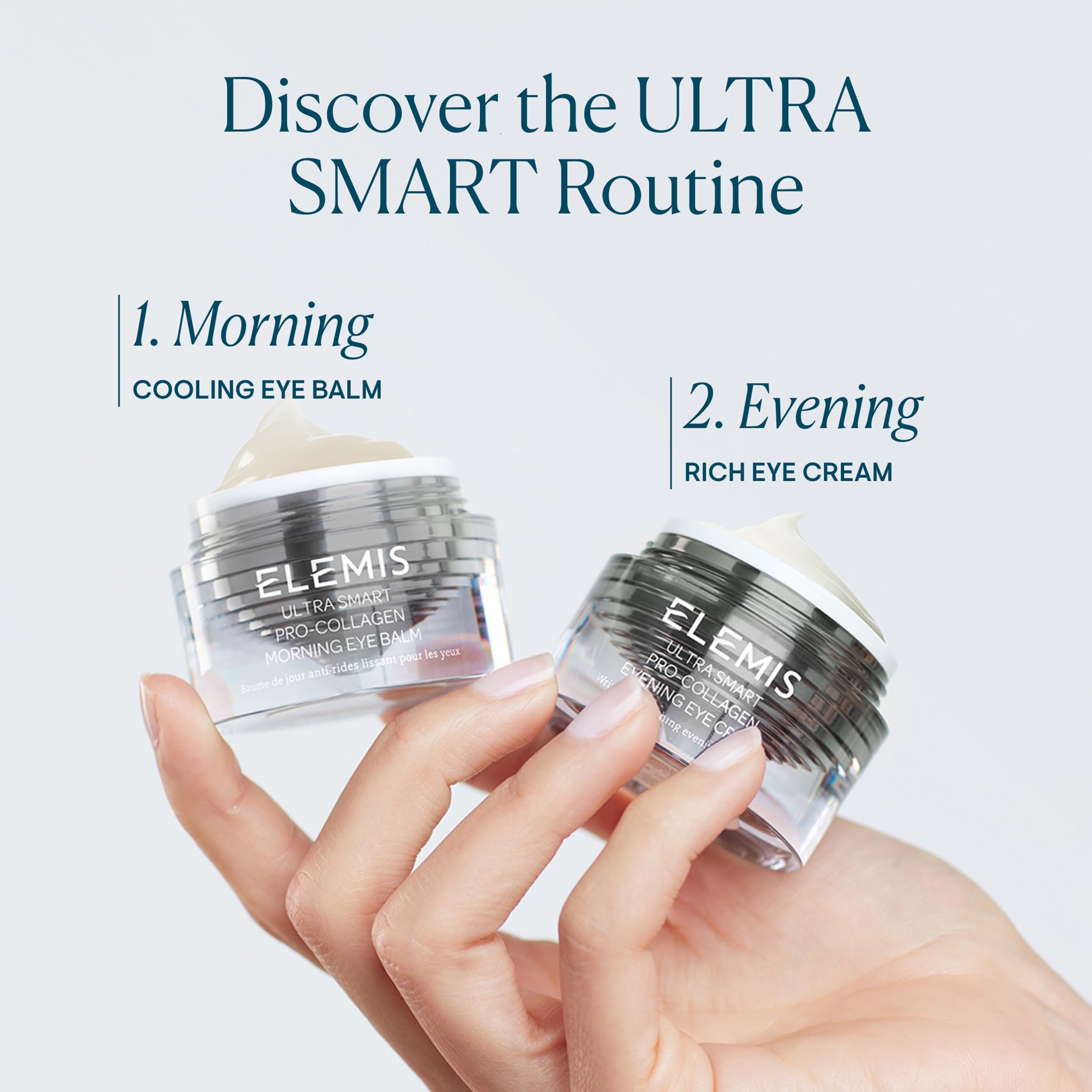 ELEMIS Ultra Smart eye cream close-up demonstrates rich hydration for the eye area.