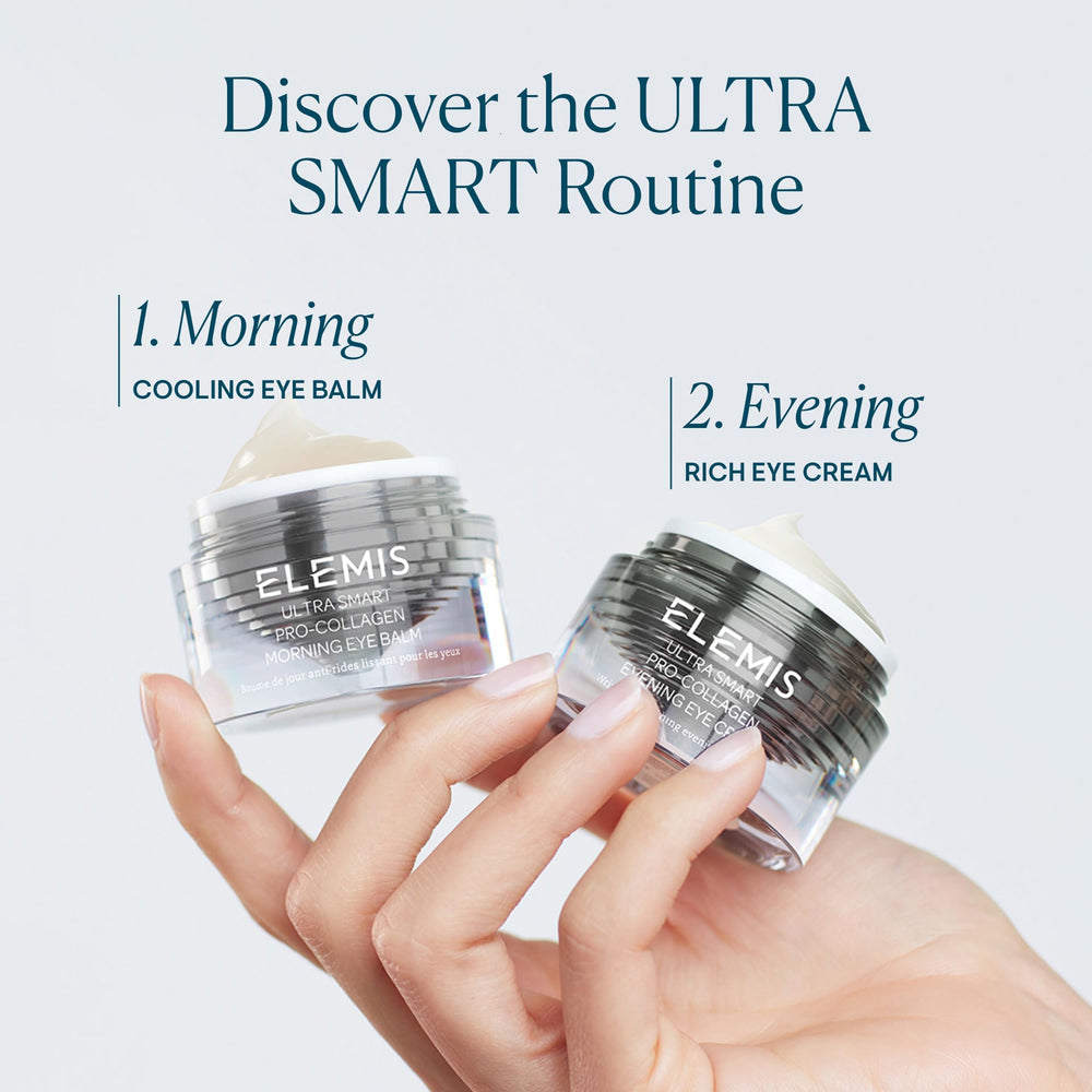 ELEMIS Ultra Smart eye cream close-up demonstrates rich hydration for the eye area.
