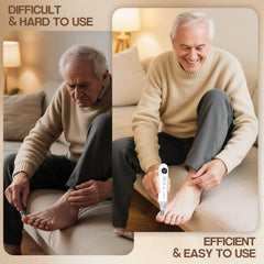 Eletorot nail-file-set nine-speed dial offers precise control for thick nails.