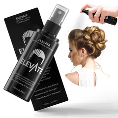 Elevate Hair Fiber Locking Spray dispensing action for easy application