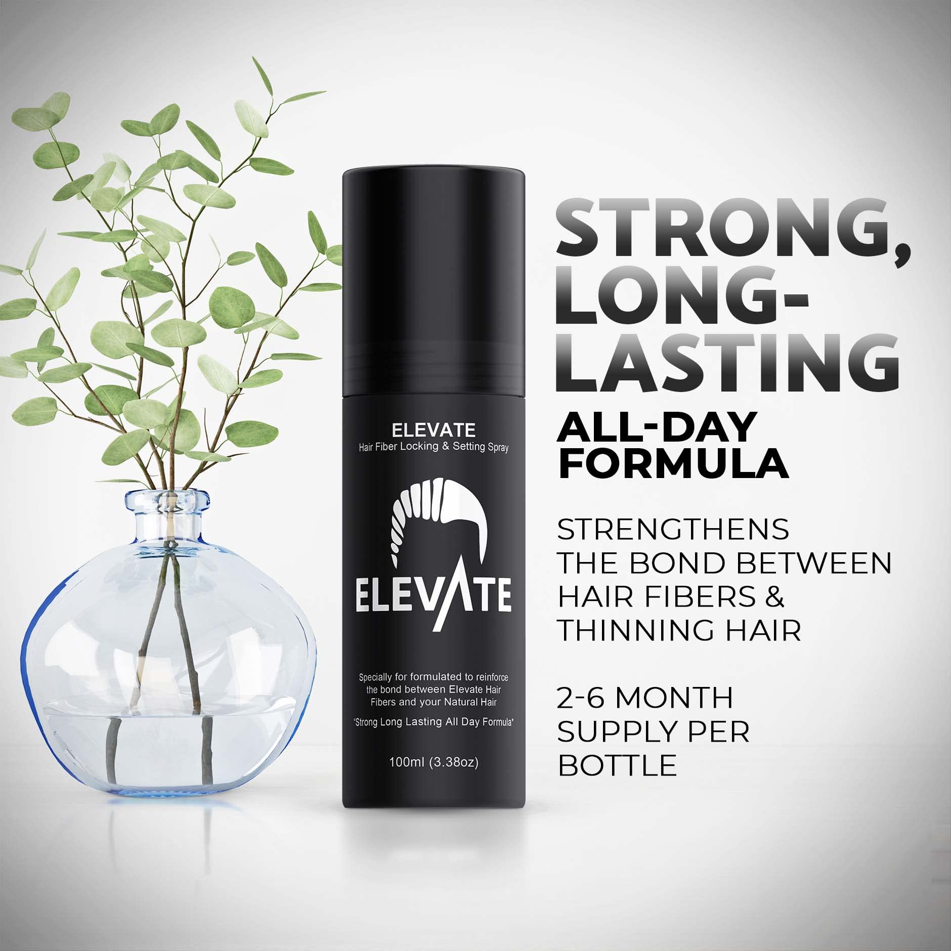 Elevate packaging box illustrating 2-6 month supply